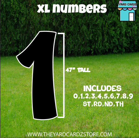 XL NUMBERS 47"