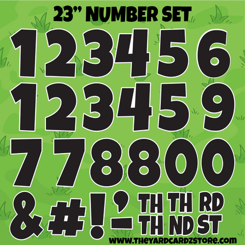 23" NUMBER SET LUCKY GUY