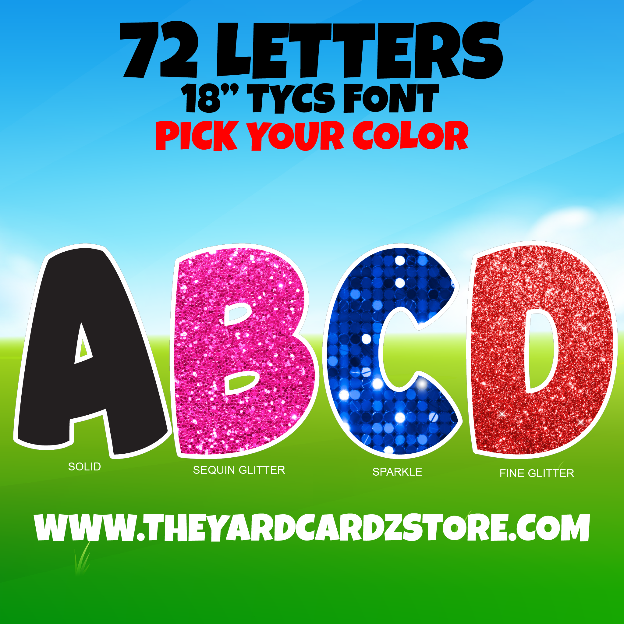 Lettering in Color Set