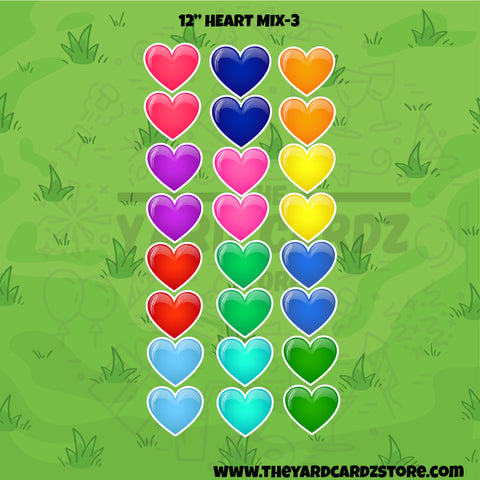 12" HEART MIX-3