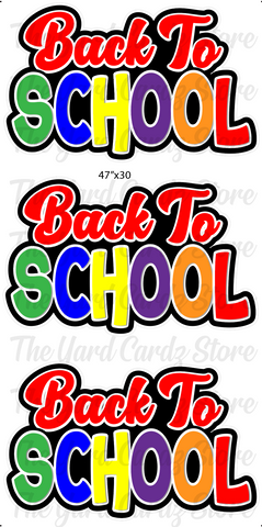 BACK TO SCHOOL EZ SIGNS