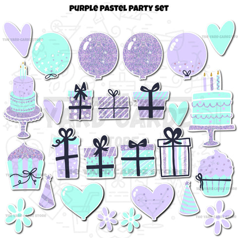 Purple Pastel Party Set